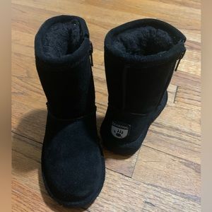 Black Toddler Size 7 Suede Bearpaw Cold Weather Boots